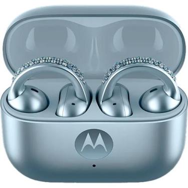 Imagem de fone de ouvido motorola moto buds loop cor celeste