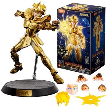 Imagem de Boneco Leo Aiolia Blokees Cavaleiros do Zodiaco Original Figura Articu