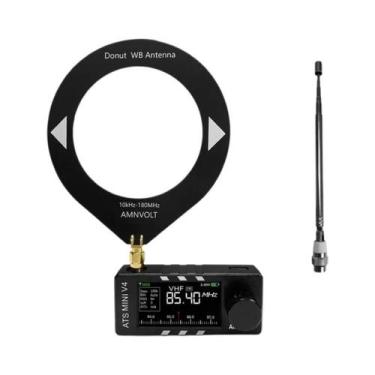 Imagem de Rádio AMNVOLT V4 ATS MINI SI4732 DSP FM AM SSB LSB USB Com Amplificado