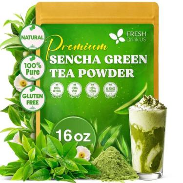 Imagem de Chá FRESHDRINKUS Pó de Chá Verde Sencha 454g Sem Açúcar
