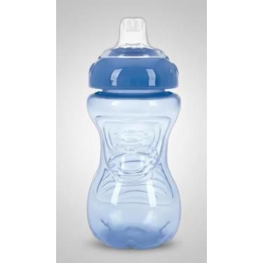 Imagem de Copo Treinamento Bico Silicone Anti Vazamento 300ml Azul - Congratulat