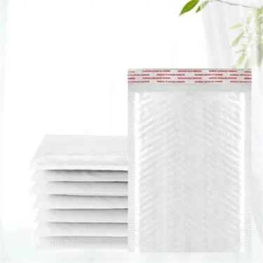 Imagem de 50pcs Envelopes Bolha Impermeáveis E Autoadesivos Brancos Para Embalag