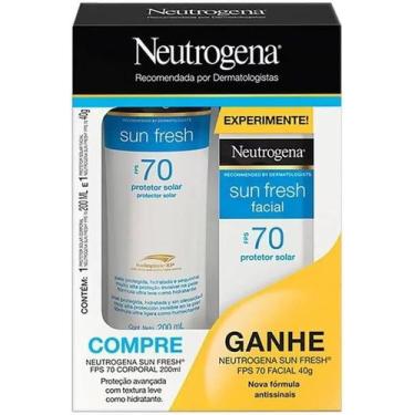 Imagem de Kit Protetor Solar Neutrogena Corporal FPS70 200ml + Sun Fresh Facial 