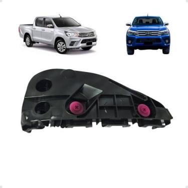 Imagem de Guia do parachoque dianteiro toyota hilux 4x4 2016 a 2018 lado direito