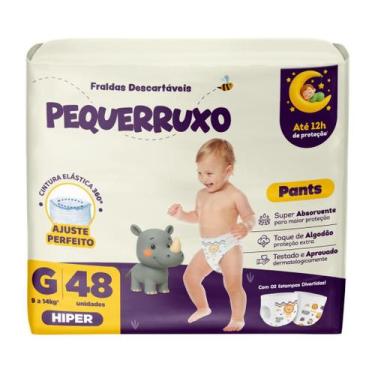 Imagem de Fralda Calça Pequerrucho Pants Infantil Shortinho Hiper, G