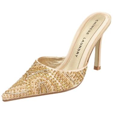 Imagem de Chinese Laundry Sapato feminino Vogue Pump, Loiro, 10 M