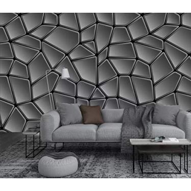 Papel de parede 3D personalizado com animais de tigre preto e branco para  sala de estar, sofá, TV, pano de fundo, sala de entrada, 430300 cm