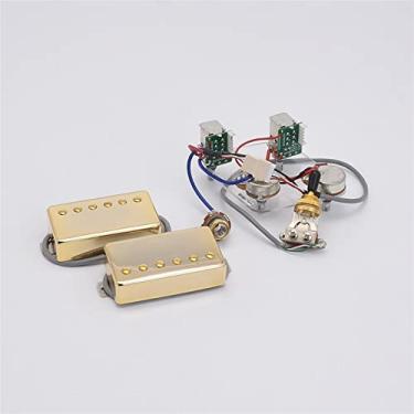 Imagem de 1 Conjunto 8 Captadores Alnico Humbucker Pickups Para LP SG Captador (Color : 04)