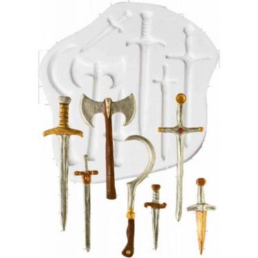 Imagem de Molde De Silicone Espada, Machado