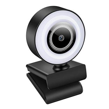 Imagem de Webcam, Webcam A40 Full HD 1080p com luz de preenchimento de microfone, para videoconferência, ensino de rede, chat de vídeo, transmissão ao vivo, para laptop desktop