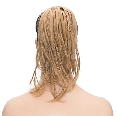 Imagem de IMISSU Presilha de rabo de cavalo trançada artesanal em extensões de cabelo rabo de cavalo (Loiro escuro)