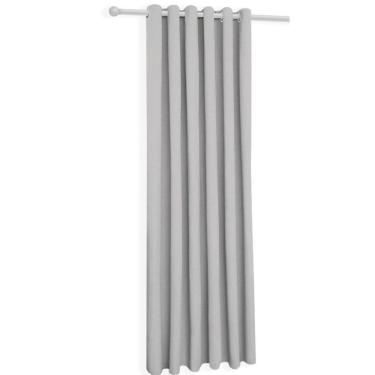 Imagem de Cortina Cinza-Claro Cromada Oxford Uma Folha 150X230