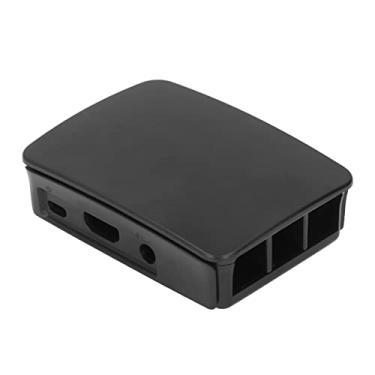 Imagem de Estojo protetor preto, gabinete de microcomputador Shell case caixa ABS todas as portas de acesso para Raspberry Pi 3 B preto