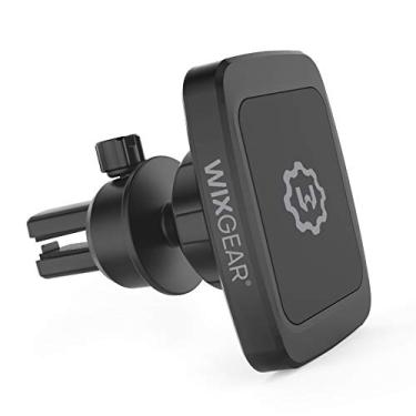 Imagem de Suporte magnético para celular para carro, suporte magnético para celular WixGear universal Bite-Lock para saída de ar do carro, para celulares com tecnologia Swift-snap, Preto