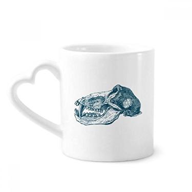 Imagem de Flank Sketch Animal Crânio Caneca Animal Café Cerâmica Copo Coração Vidro