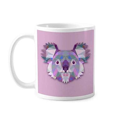 Imagem de Caneca de cerâmica com ilustração de desenho animado com imagem de coala da Austrália, xícara de porcelana de café