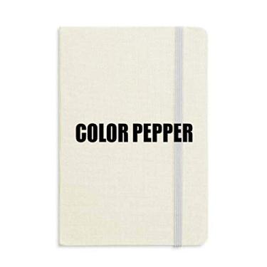 Imagem de Caderno de alimentos vegetais de pimenta colorida capa dura diário clássico presente A5