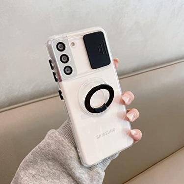 Imagem de Caso da lente deslizante da proteção da câmera para samsung a72 a73 a71 a53 a52 a51 a33 a32 a31 a22 a21s a30 a20 a50 a13 a12 a03 capa do suporte, t4 preto, para galaxy a31