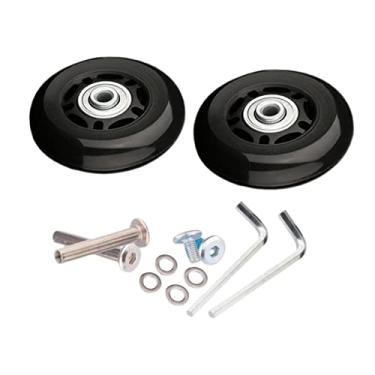 Imagem de Generic 2x de Mala de Bagagem, Kits de de Rolamento de Roda, Universais Flexíveis, de Rodízio, 68mmx24mm