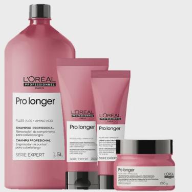 Imagem de LOreal Professionnel Serie Expert Pro Longer Shampoo 1500ml Condicionador 200ml e Leave-in 150ml