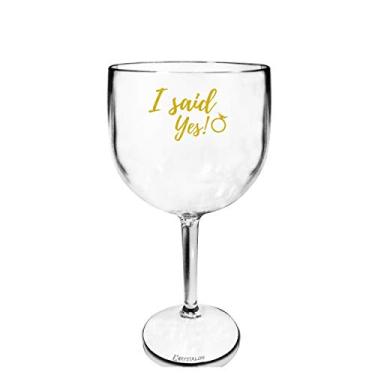 Imagem de 7 Taças Gin Acrilico 550ml Transparente Despedida de Solteira