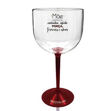 Imagem de Taça Gin Bicolor Vermelha Personalizada para Dia das Mães - Meu Exemplo