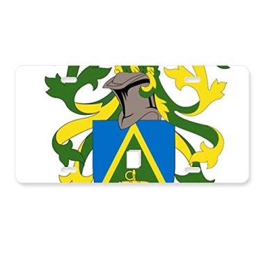 Imagem de DIYthinker Placa de licença com emblema nacional da Oceania Pitcairn de aço inoxidável para decoração de automóveis