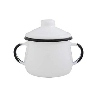 Imagem de Açucareiro 08 Esmaltado Branco 380 ml - Ewel, Branca