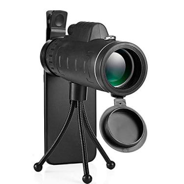 Imagem de Telescópio monocular - Monóculo de alta potência 40X60 - Monóculo à prova d'água com durável para observação de pássaros, acampamento, caminhada