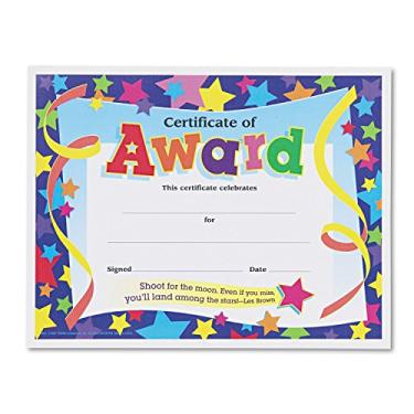 Imagem de CERTIFICATE,AWARD,STAR,30PK