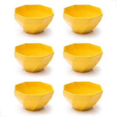 Imagem de Conjunto 6 Bowls 350ml Tigela Cumbuca Cerâmica para Saladas Cereais So
