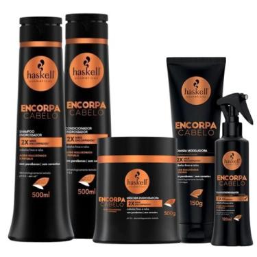 Imagem de Kit Encorpa Cabelo Completo 500ml + Pomada 150g Haskell