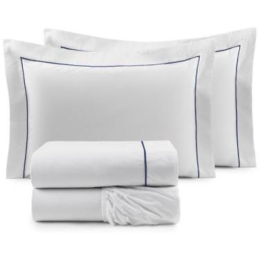 Imagem de Roupa de Cama Casal Queen Glass Clean Algodão 200 Fios 04 Peças - Bord