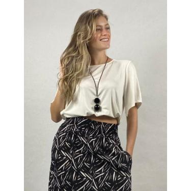 Imagem de Blusa Lira - Luciana Schobiner, G, Branco