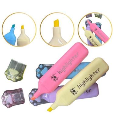 Imagem de Conjunto Canetas Marca Texto Kit Infantil Caneta Diversas - MLBpel