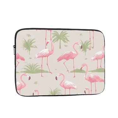 Imagem de Capa para laptop flamingos rosa bolsa para laptop à prova de choque capa protetora para notebook capa para laptop 15 polegadas