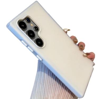 Imagem de Capa protetora para-choque à prova de choque, macia, fosca, cor Candy, gelatinosa (para Samsung S25Plus/Branco)