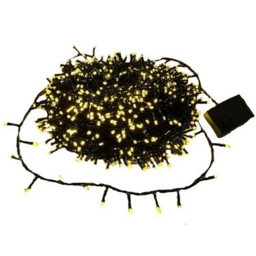 Imagem de Pisca Natal LED Cordão 50 Metros com 1500 LEDs Branco Quente 8 Funções