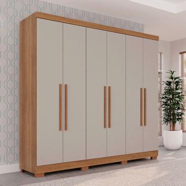 Imagem de Guarda Roupa Casal Recife 06 portas e 2 gavetas Salleto