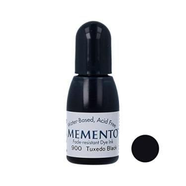 Imagem de Tsukineko Tinta de tinta à base de água à base de água resistente ao desbotamento, smoking preto