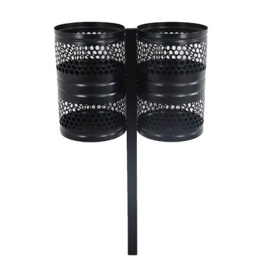 Imagem de Lixeira Grécia Dupla De Parques Calçada Rua Tela Moeda 120cm