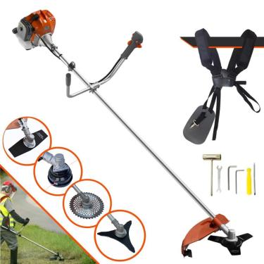 Imagem de Roçadeira Lateral Tekna RL430ACN-TK Motor 2 Tempos 43cc 9.000rpm 1,7HP de Potência Com Carretel e Faca 3 Pontas + Faca 2 Pontas + Faca 40 Dentes