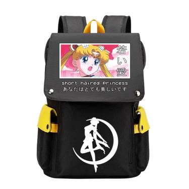 Imagem de Mochila Sailors Moons Tsukinos Usagis Anime School 48cm