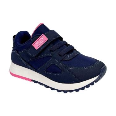 Imagem de Tênis Klin Walk Mini 216123 Marinho/Pink-Unissex