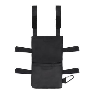 Imagem de IPENNY Bolsa de muleta – Bolsa de armazenamento leve e resistente à água com vários bolsos, organizador de acessórios de bengala reutilizável para muletas nas axilas (ajuste universal, 25 x 15 cm