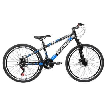 Imagem de Bicicleta Aro 26 KOG Flay 18v Disco Freeride Full X25, Preto, Azul, 13