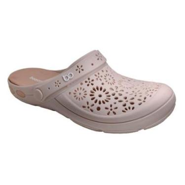 Imagem de Sandália Babuche Casual Feminina Floral Borracha Conforto Boaonda 1317-123-Feminino