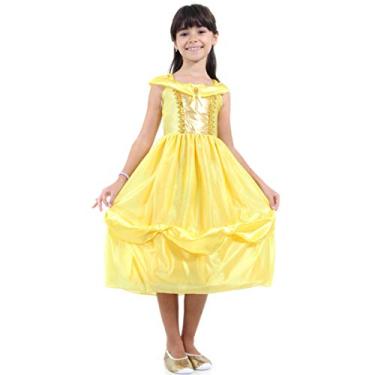 Imagem de Fantasia Bela e a Fera Infantil Vestido Longo de 2 a 12 anos (G 9-12)