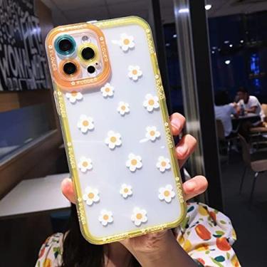 Imagem de Capa de telefone de flores transparentes macias para iphone 11 12 13 pro max xs x xr 7 8 plus se 2020 bumper capa traseira, b, para iphone 13