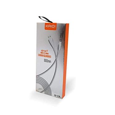 Imagem de Cabo USB Kaidi KD-317A 100cm 2.4 para Iphone Prata